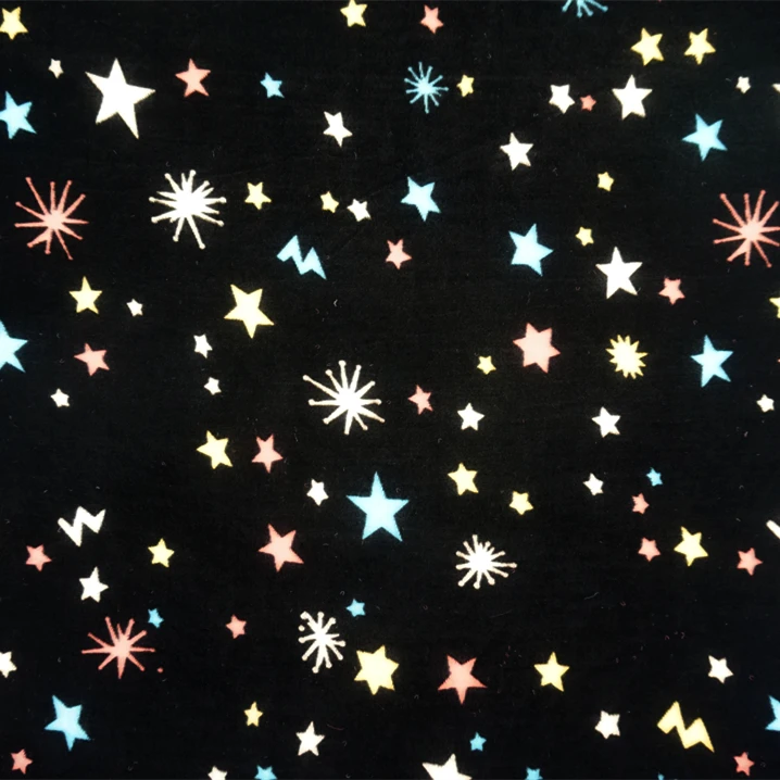 Высококлассная сеть популярная Золотая бронзовая технология бархатная ткань со звездами для платья