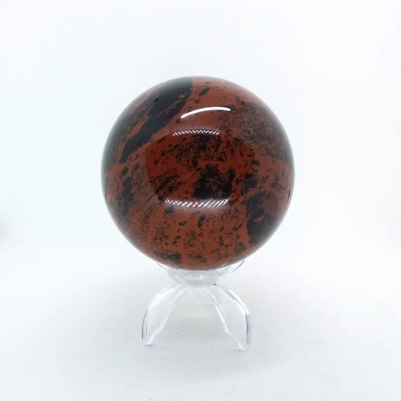 BEAUTIFUL MAHOGANY AGATE SPHERE BALLS / CRYSTAL MAHAGUNI SPHERES / PREMIUM POLISHED MAHOGANY RED OBSIDIAN SPHERES AND BALLS