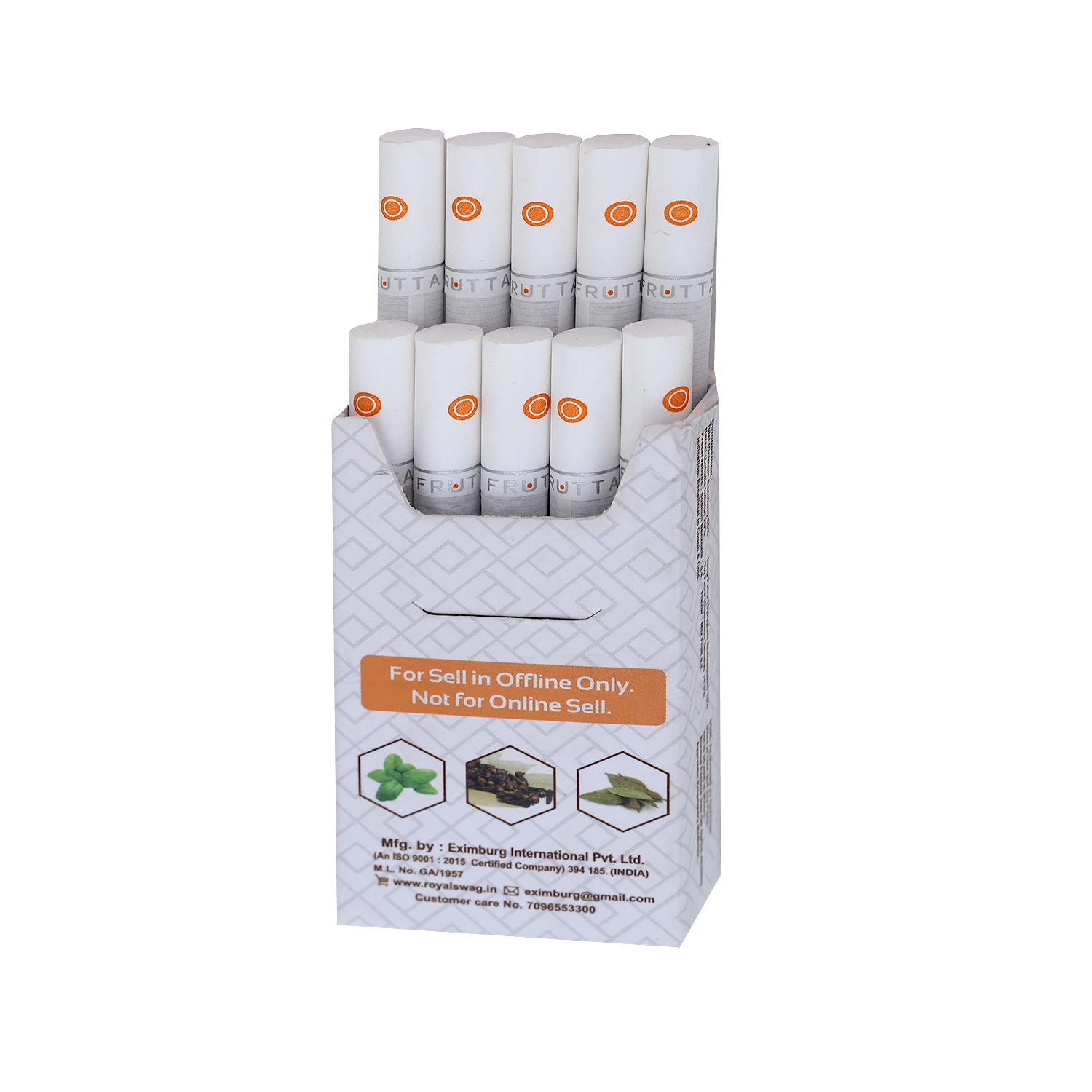 Frutta Flavor herbal smoke cigarette for Tobacco Free herbal smoking with Customize Packaging Herbal Smoke Stick