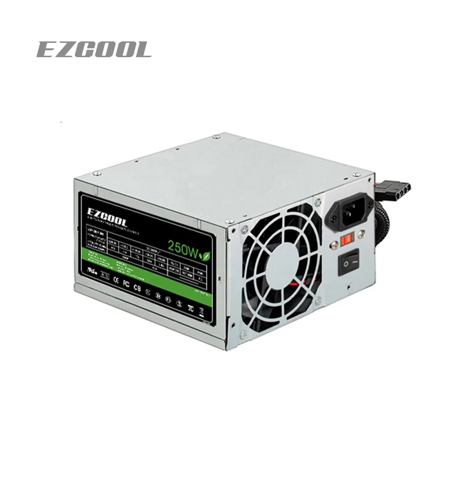 250w atx smps psu computer power supply with 8cm fan and whole new components