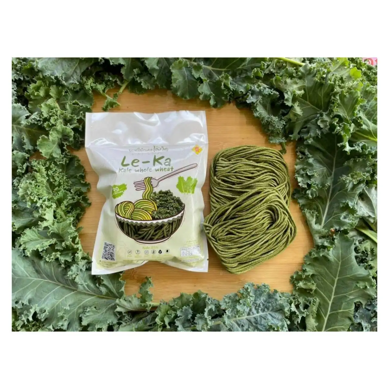 Le-Ka  Healthy Kale Noodles, Whole Wheat