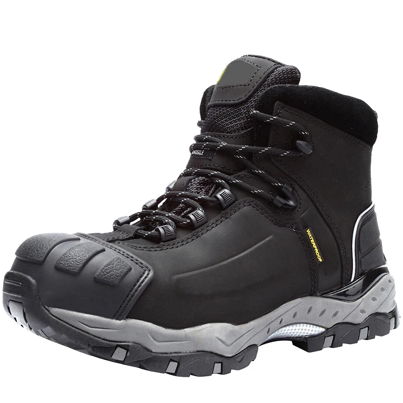 Мужские дышащие защитные ботинки для работы, мужские уличные Нескользящие стальные непрокалываемые защитные ботинки