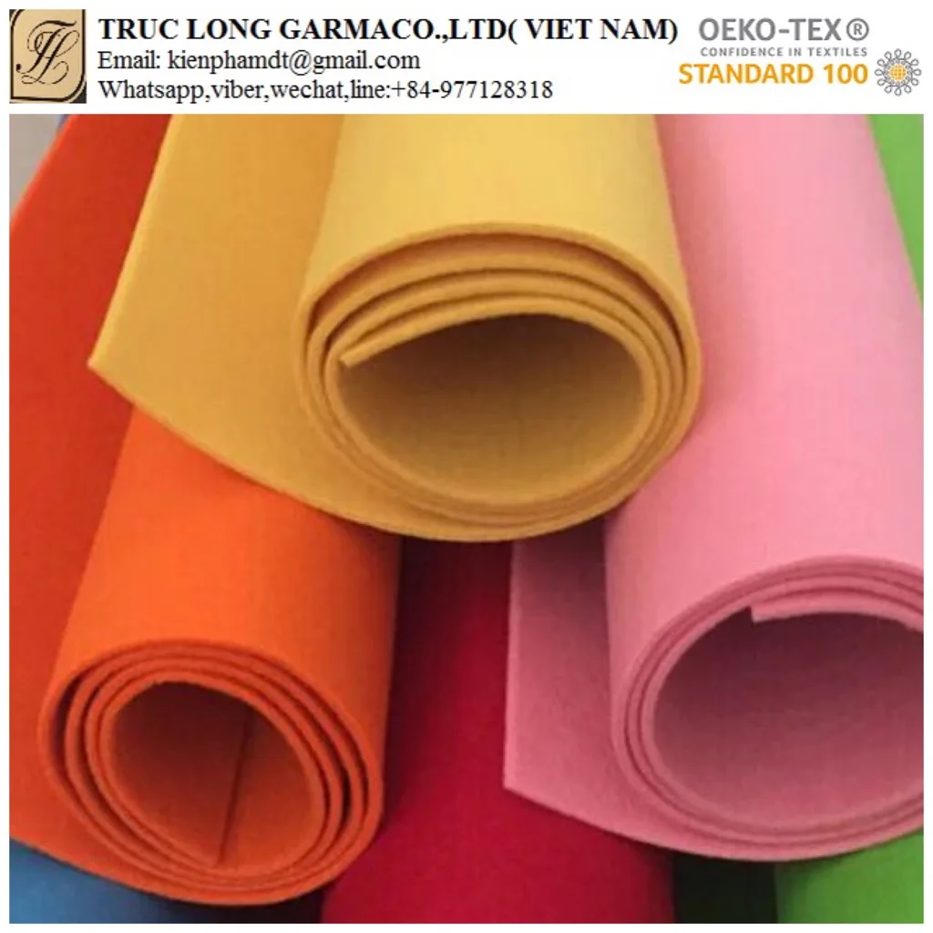 polyester wool felt non woven needle punched felt fabric for making felt products