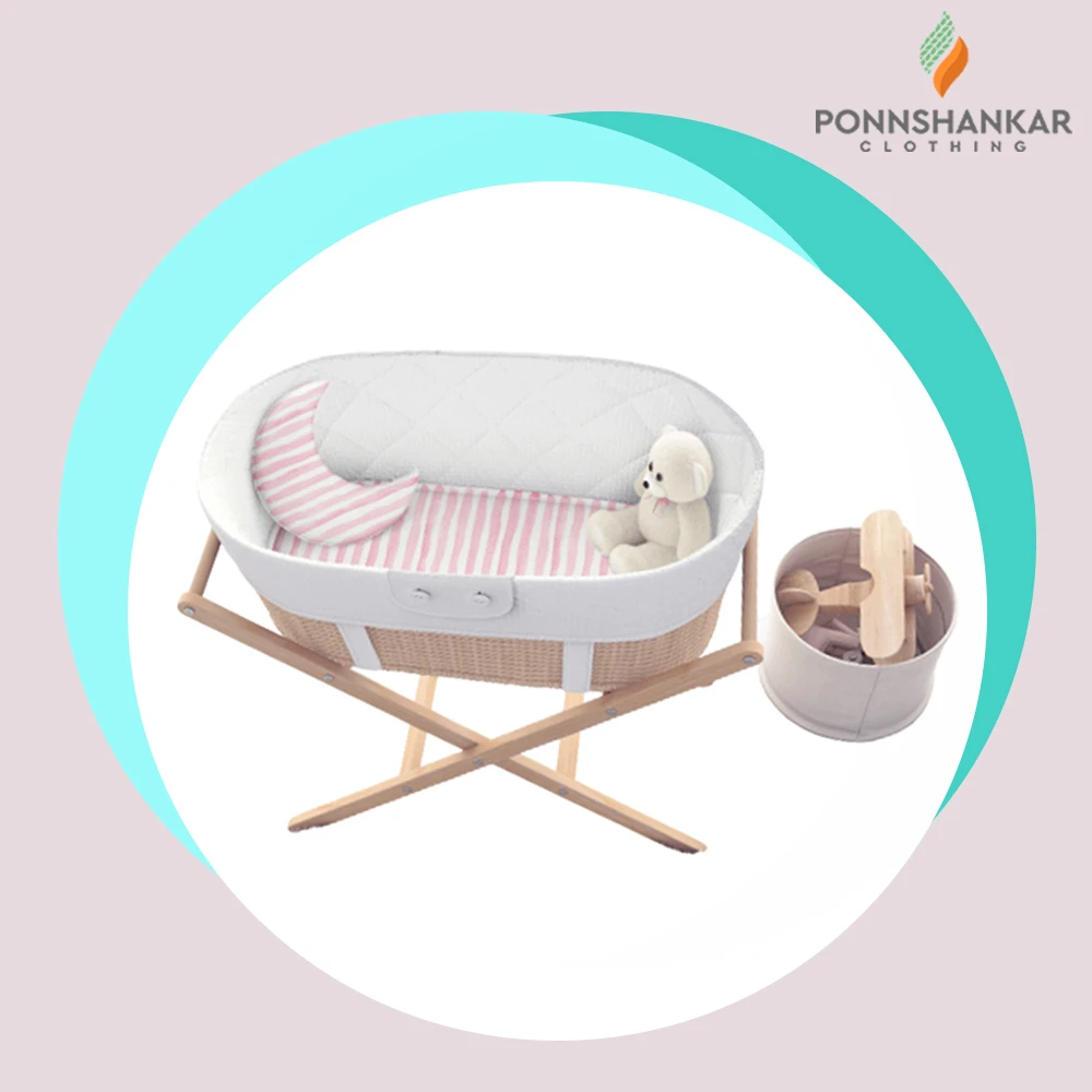 Custom Design Pure Organic Cotton Bassinet Sheets 3 set packing GOTS certified with customization high quality baby products