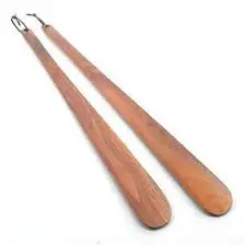 Роскошный Деревянный обувной рожок на заказ блестящий полированный для обуви с длинной ручкой удобный деревянный
