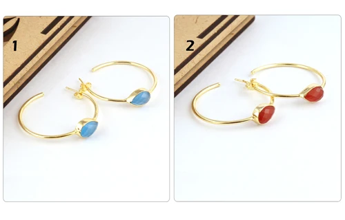 New Fashion Design Metal Hoop Earring Brass Gold/silver Plated Earring Statement Official Wear Handmade Women Hoop Bali Earrings