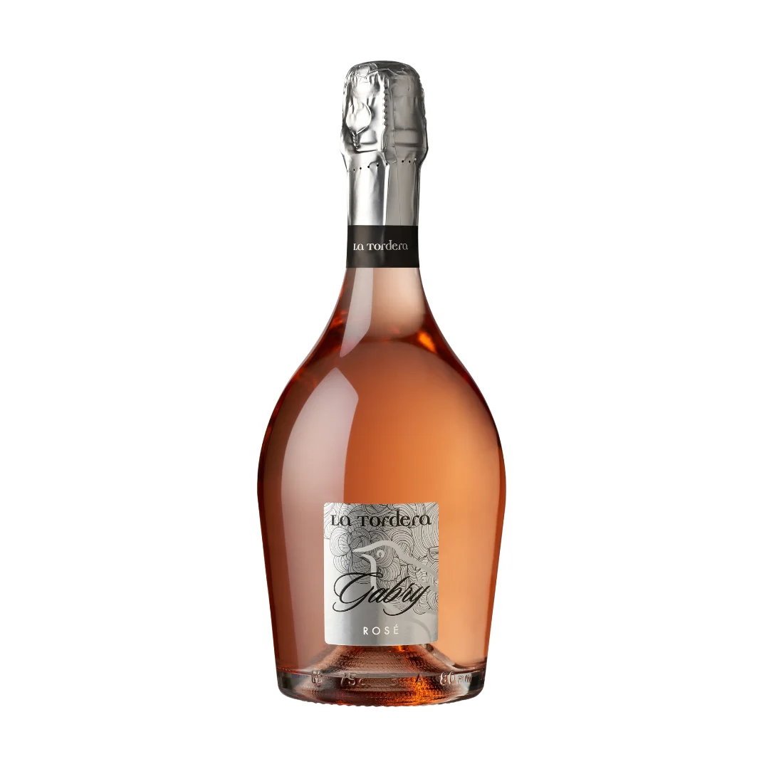Top Premium Sparkling Wine Rose Brut Gabry in a Glass Bottle  0.75lt for your Aperitif