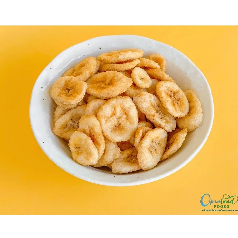 Thin Layers Fruit Sweet Tasty Natural Sugar-Free Healthy Dried Fried Snack Thai Banana Chips By Hola