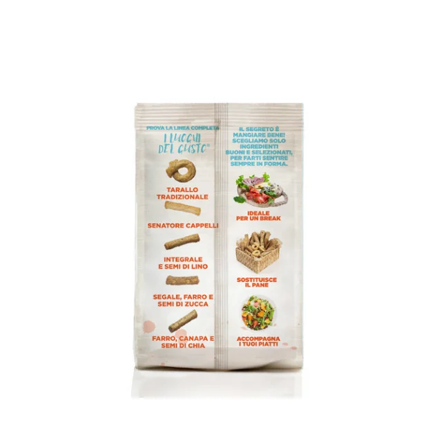 Premium Quality Taralli LDG with Italian Olive Oil Finger Food for aperitifs Crispy Bread Rings Healthy Snack 150g