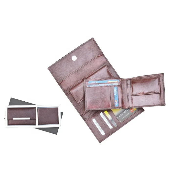 Wholesale Premium Trending Best Quality Wholesale Cheap Price Manufacturer Leather Brown Color Gents Wallet Ladies Wallet