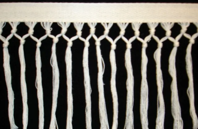 4.5cm Hot Sale Long Cotton Tassel Fringe DIY Curtain Carpet Knotted Tassel Fringe Trim