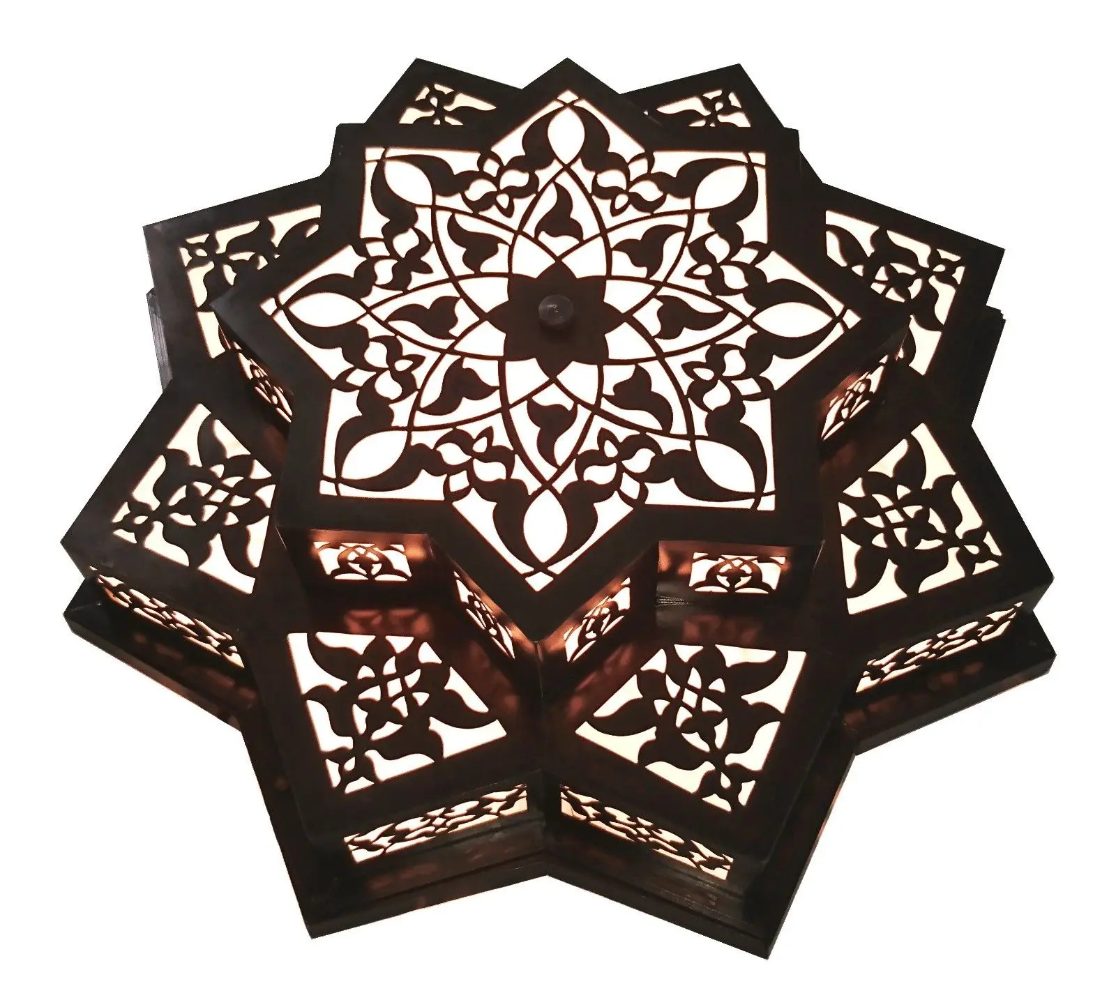 Подвесная люстра BM5 в античном стиле с марокканской звездой, потолочный светильник