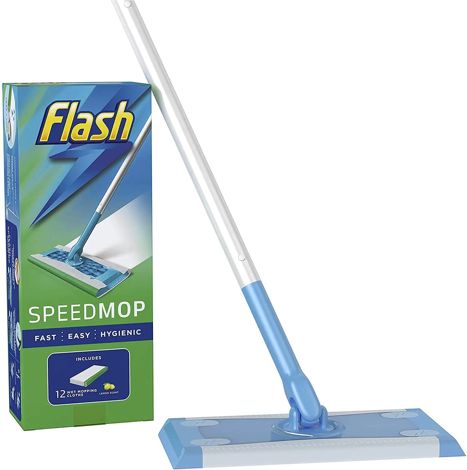 Стартовый набор скоростной швабры Швабра для уборки дома и 6 впитывающих полосок заправки