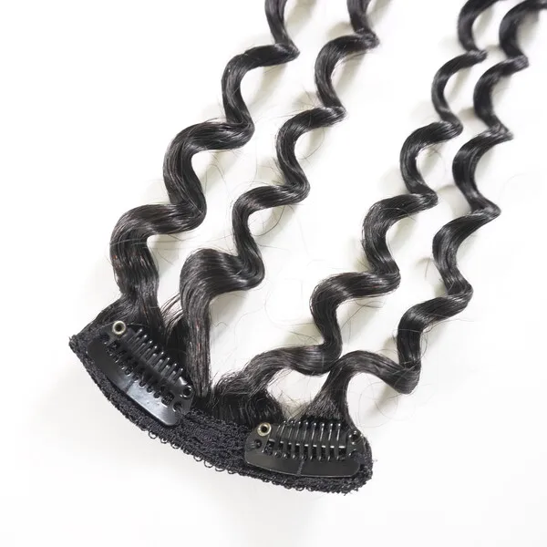 Лучшее качество! Накладные человеческие волосы естественного цвета из вьетнамских волос с зажимом