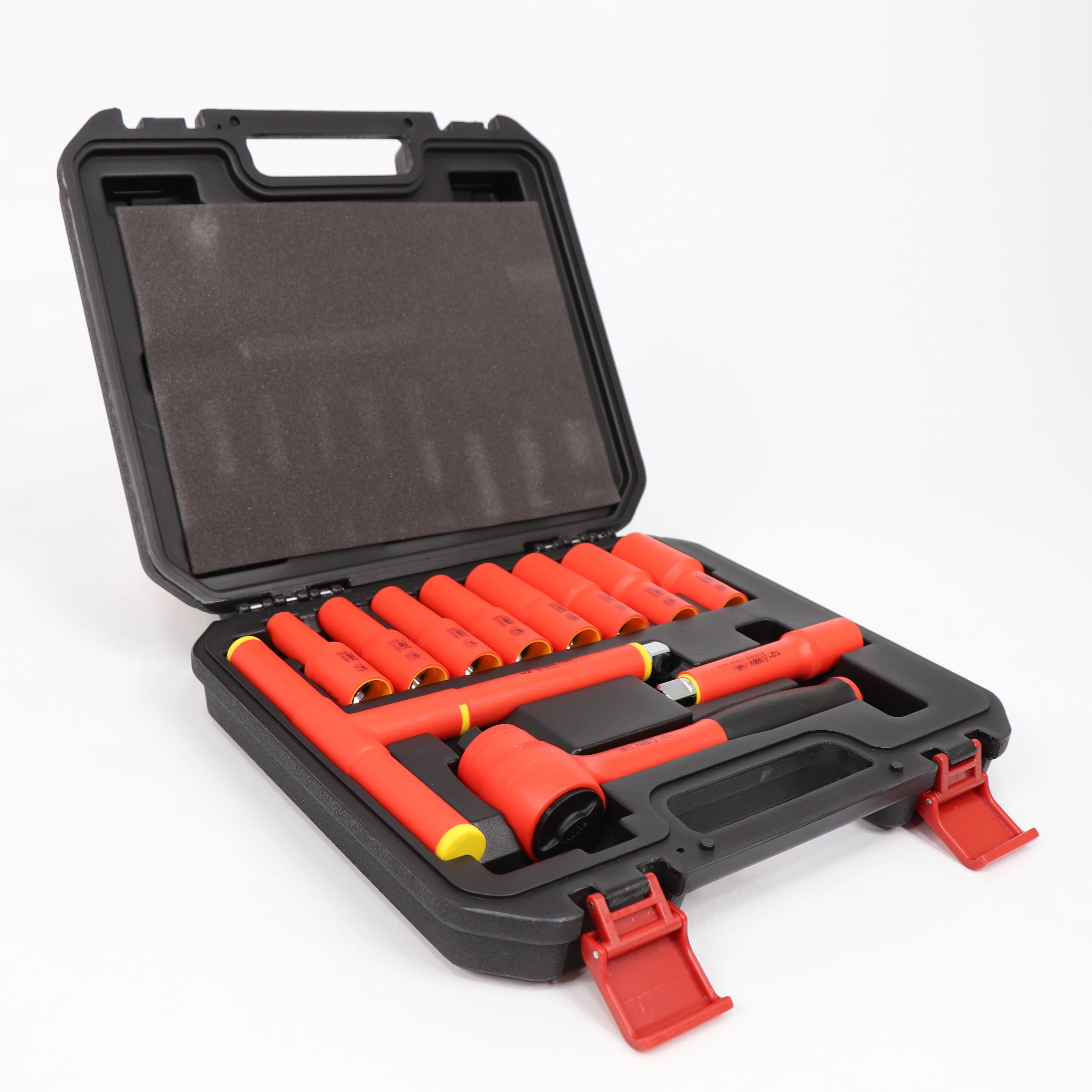 12pcs 1000V Insulated 1/2'DR. Reversible Ratchet Set Electrician tool set