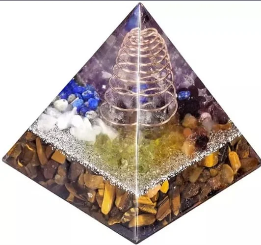 Premium Quality Tiger Eye Orgonite Crystal Pyramid for Reiki Meditation/  Trusted Wholesale Dealers for Amethyst Products