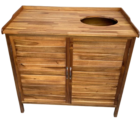 Cabinet wooden made in Vietnamese acacia wood is removable, easy to assemble, environmentally friendly