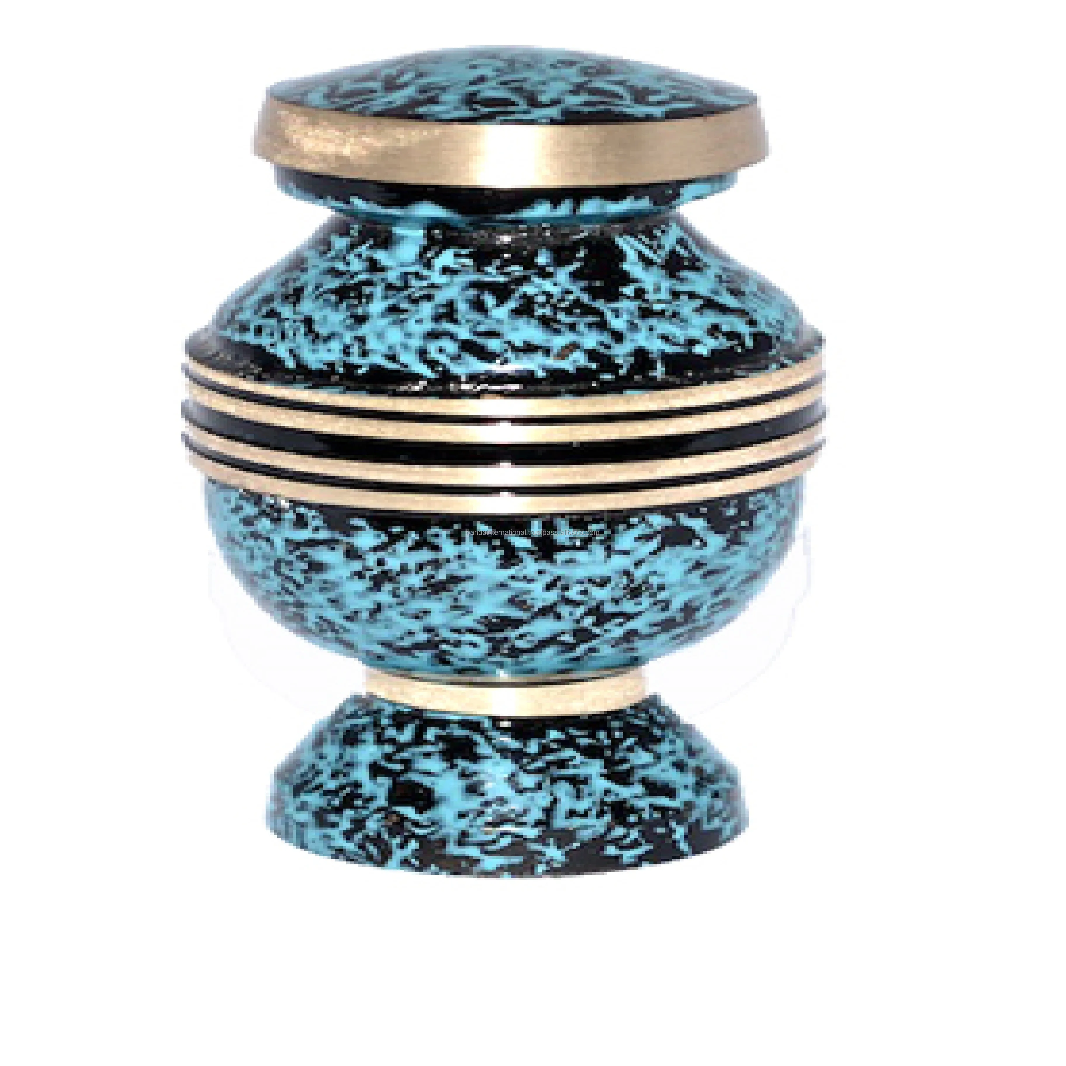 Manufacturer Cheap Prices Keepsake Ashes Urns Indian Handicrafts of Brass Funeral