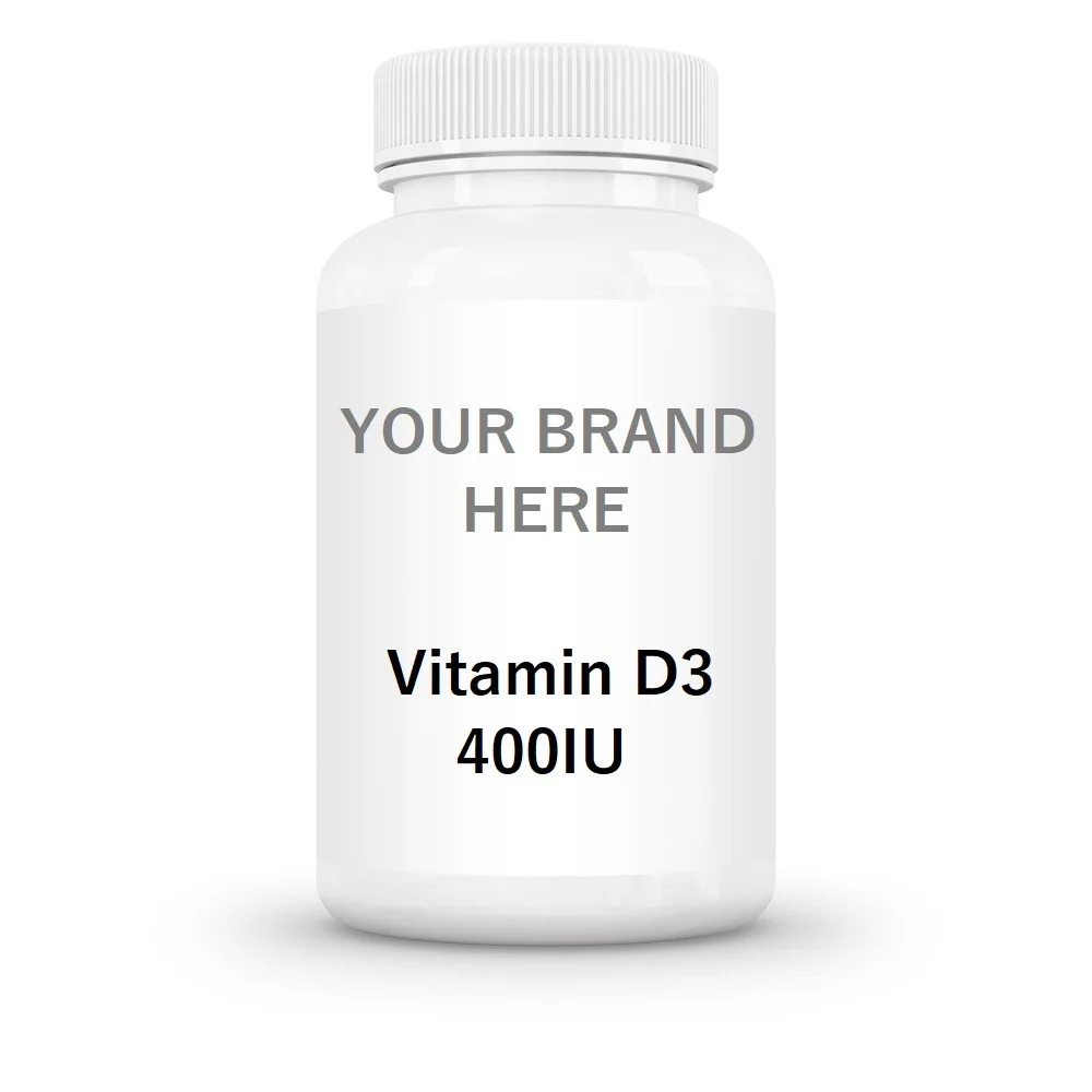 GMPc Vitamin D3 400 IU Private Label Dietary Supplement Vitamin D3 Softgel Capsule