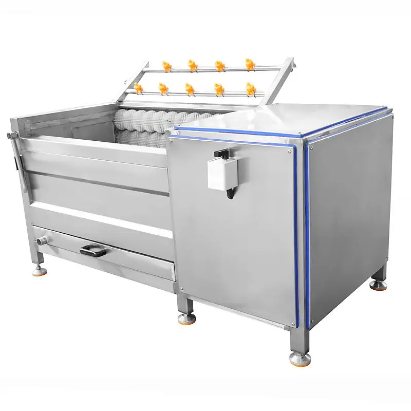 Промышленная щёточная машина для очистки картофеля моркови имбиря