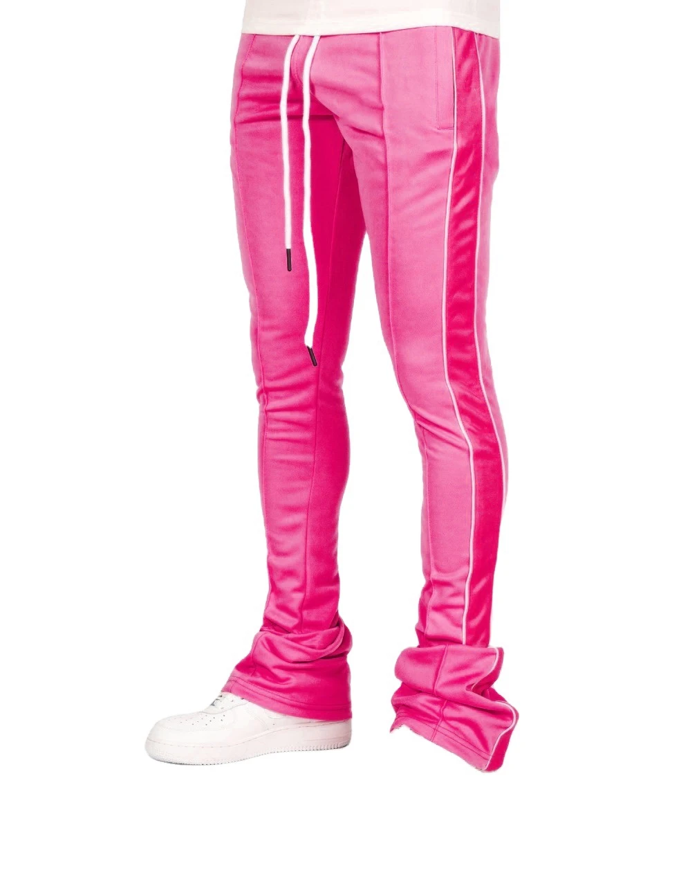 2022 Men Bottom Stacked Pants Stacked Sweat Pants Men and Women Design in your requirements with your custom logo