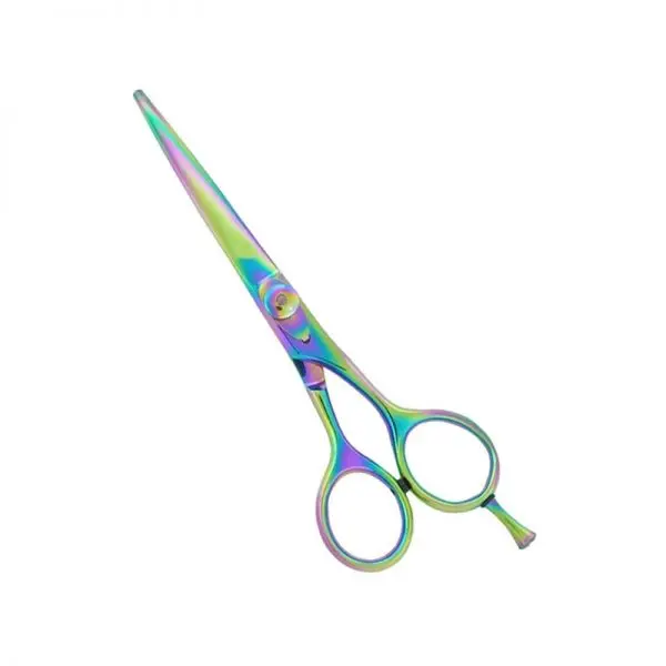 Professional Hair Cutting Scissors German Stainless Steel Multi Color Titanium Coating Shears, Razor Shears Used In Hair Salons