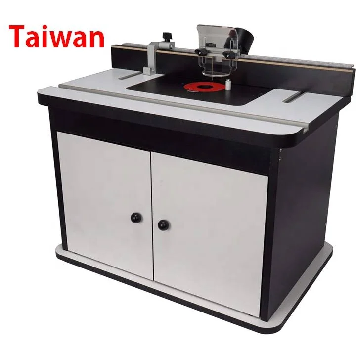 Convenience woodworking board cabinet router table