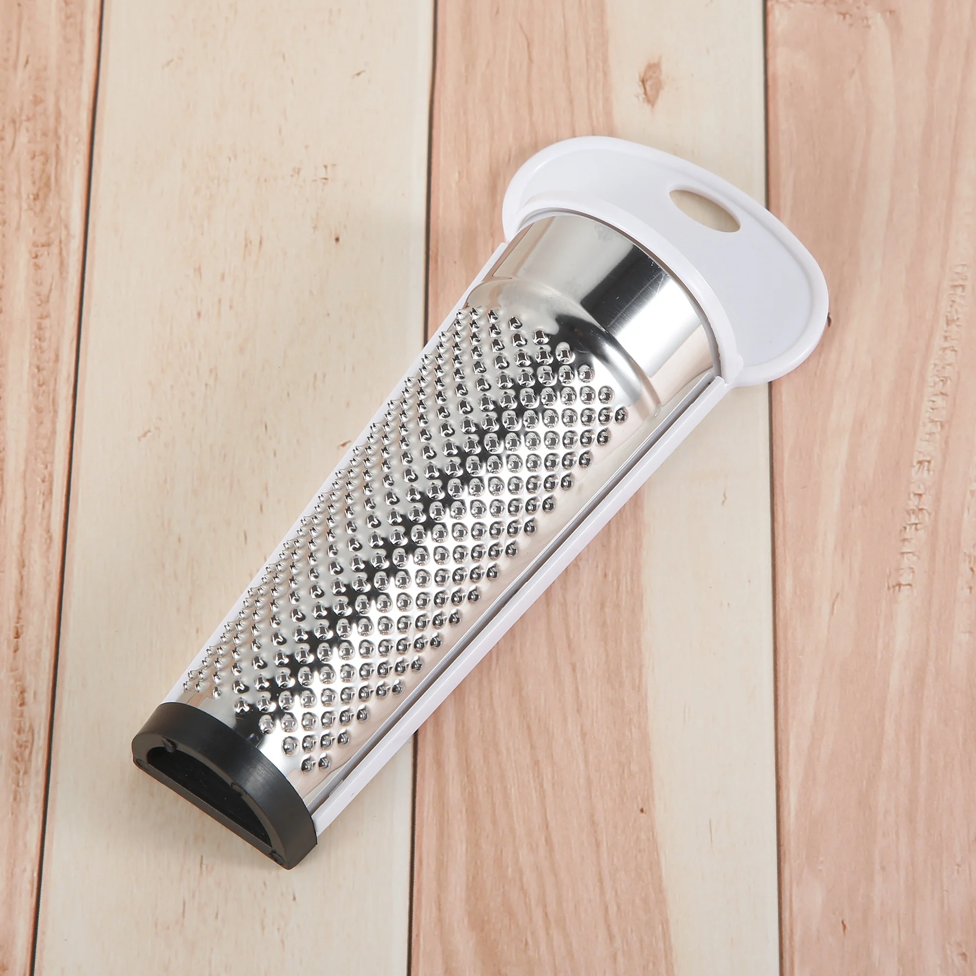 Breathtaking 304 S/S Nutmeg Grater with Plastic Back Side Foot for Food Parmesan Cheese Ginger Vegetables Lemon Garlic Chocolate
