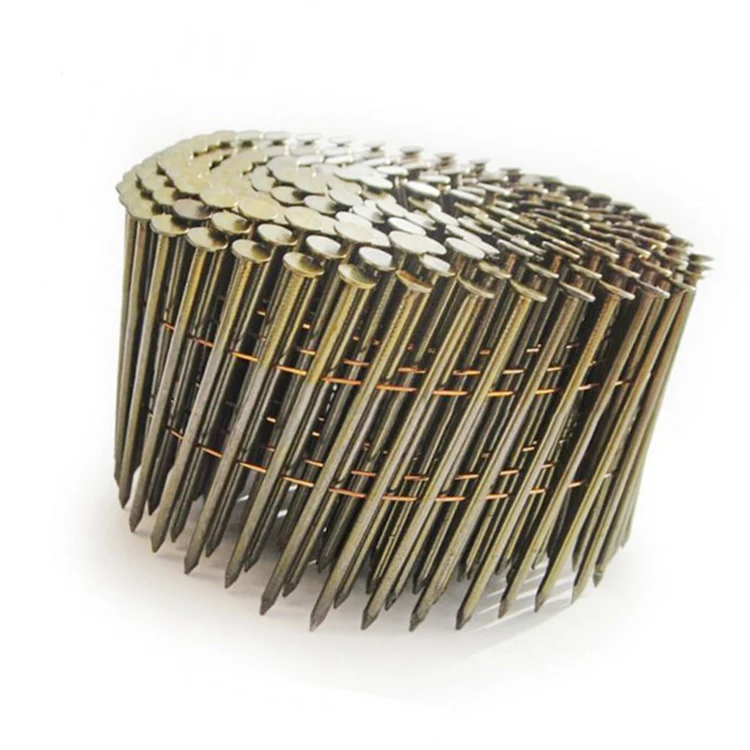 Пневматическая Оцинкованная Кровельная катушка для поддонов, обычный размер гвоздей 15 градусов