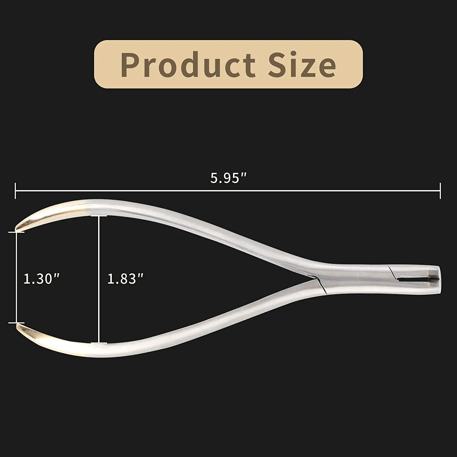 dental distal end cut plier with mini head & longer handle, hold & cut hard and soft wire orthodontic cutter dental surgical ins