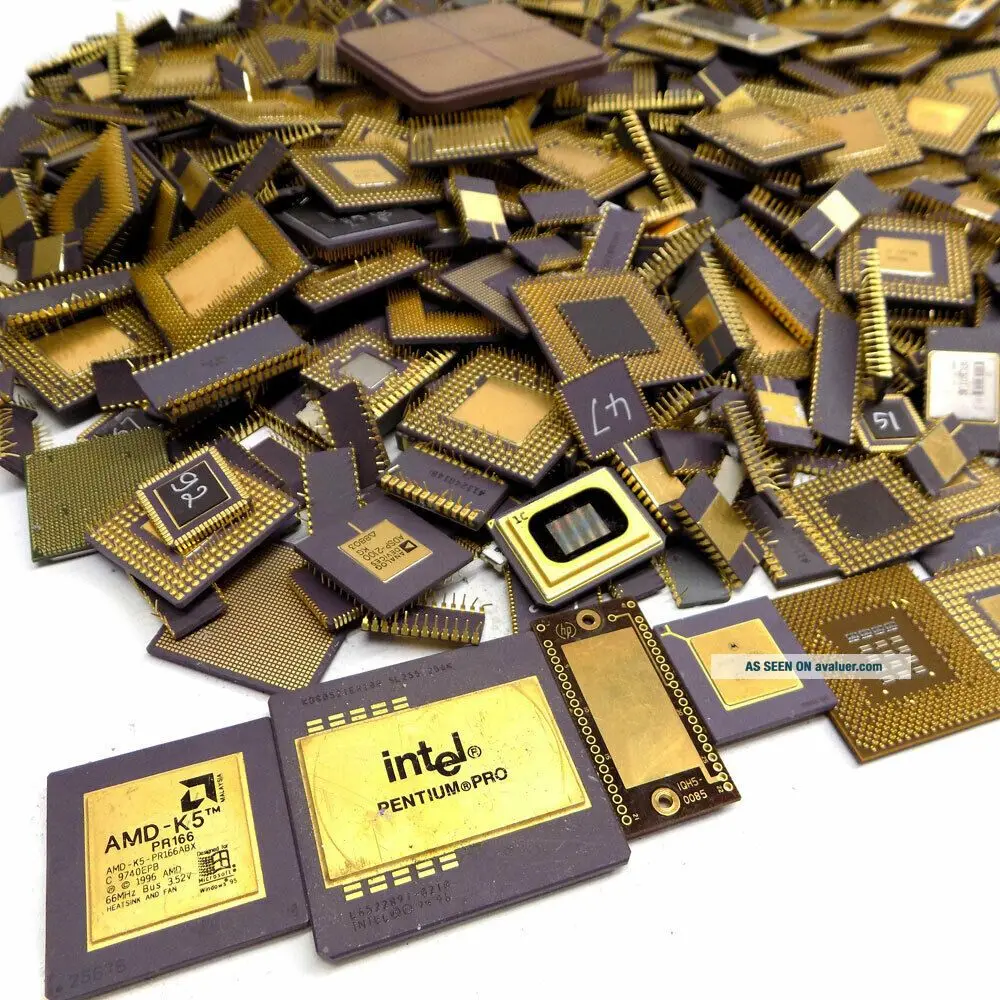 Ceramic CPU Scrap / Processors Chips, Motherboard Scrap, Ram Scrap etc