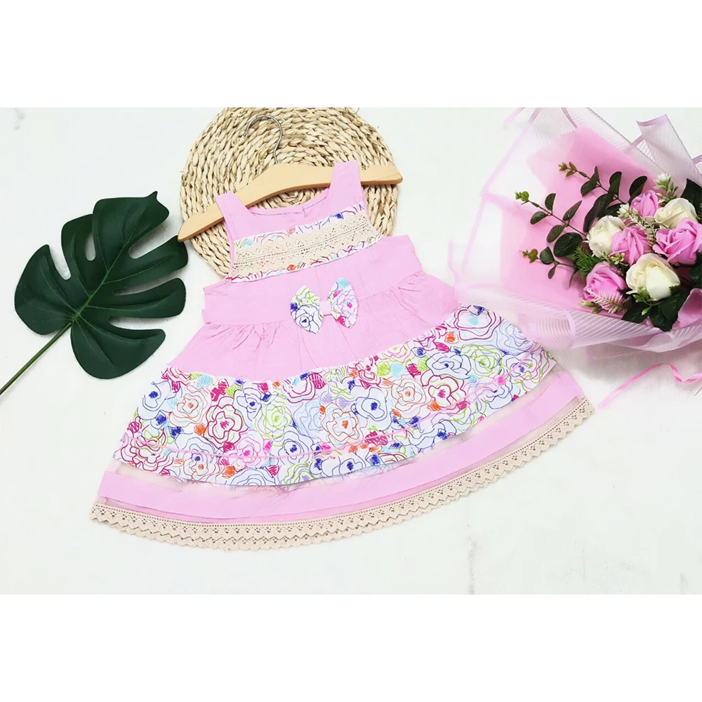 Baby Girl Summer Party Dress Costume Princess Dress 2-7 years Made In Vietnam