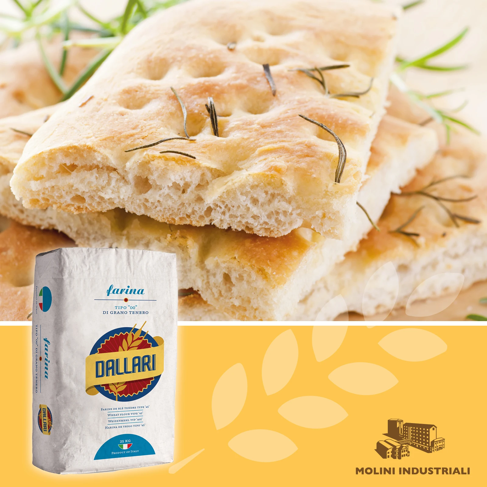 Высококачественная итальянская мягкая пшеничная мука для тортов и свежей пасты типа «00» для розничной муки 25 кг