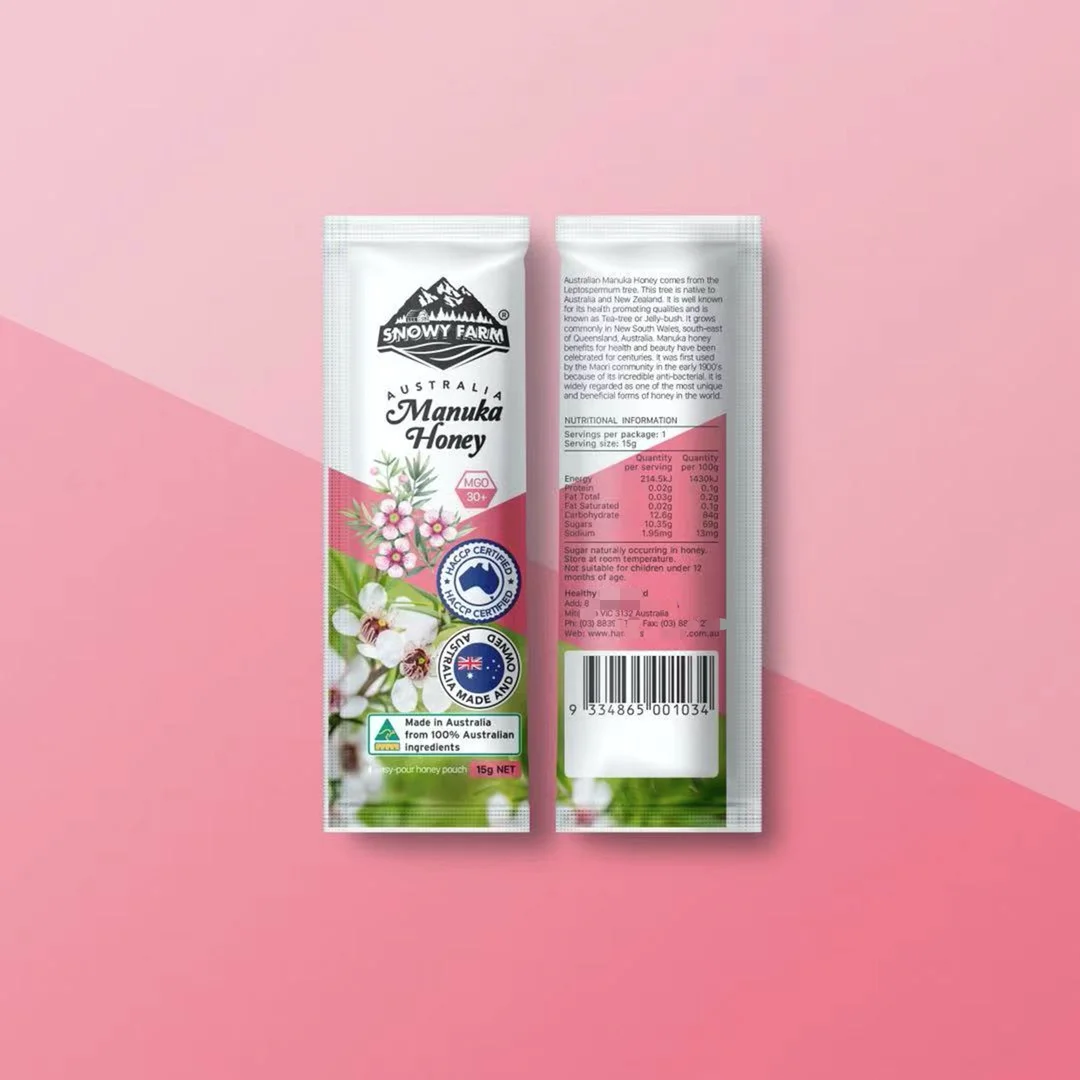 100% Nature  Pure Australia Manuka Honey  - MGO 514+ (15+) 15g Sachet - Private Label