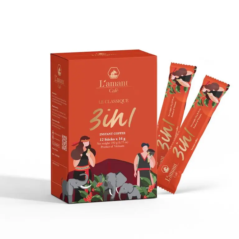 Бутылочка для мгновенного кофе amant 3 в 1 12 палочек г