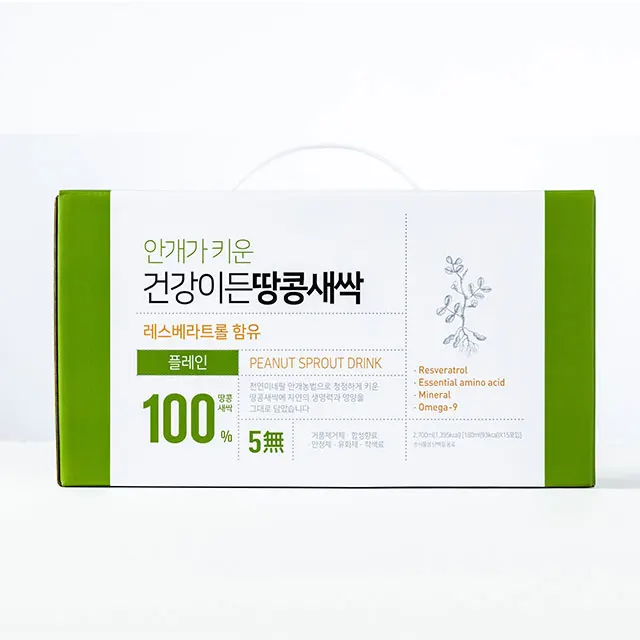 Vegan Protein Ready to Ship Korea Organic BIO Unsweetened Peanut Root Milk Premium Recipe include Resveratrol