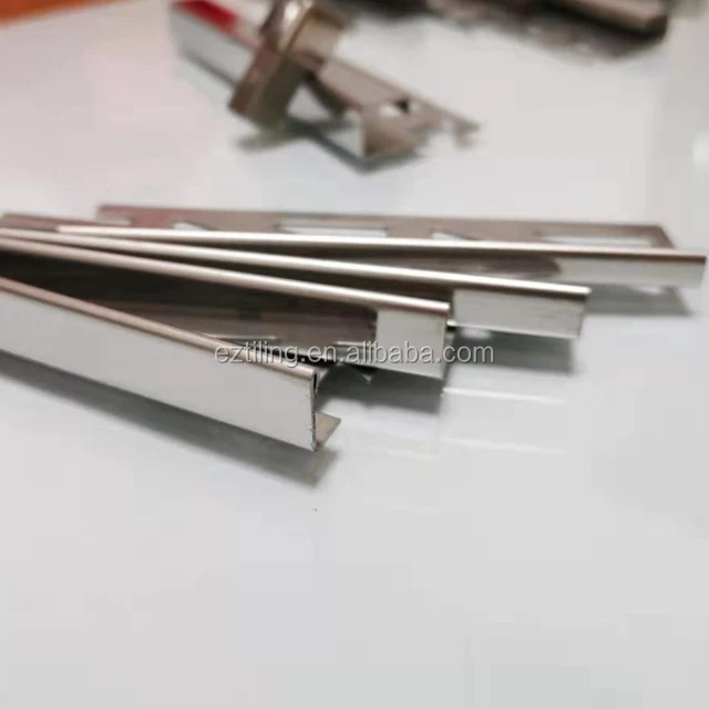 
Decorative line color Metal trim strip L Shape Stainless Steel Tile Trim for hotel 