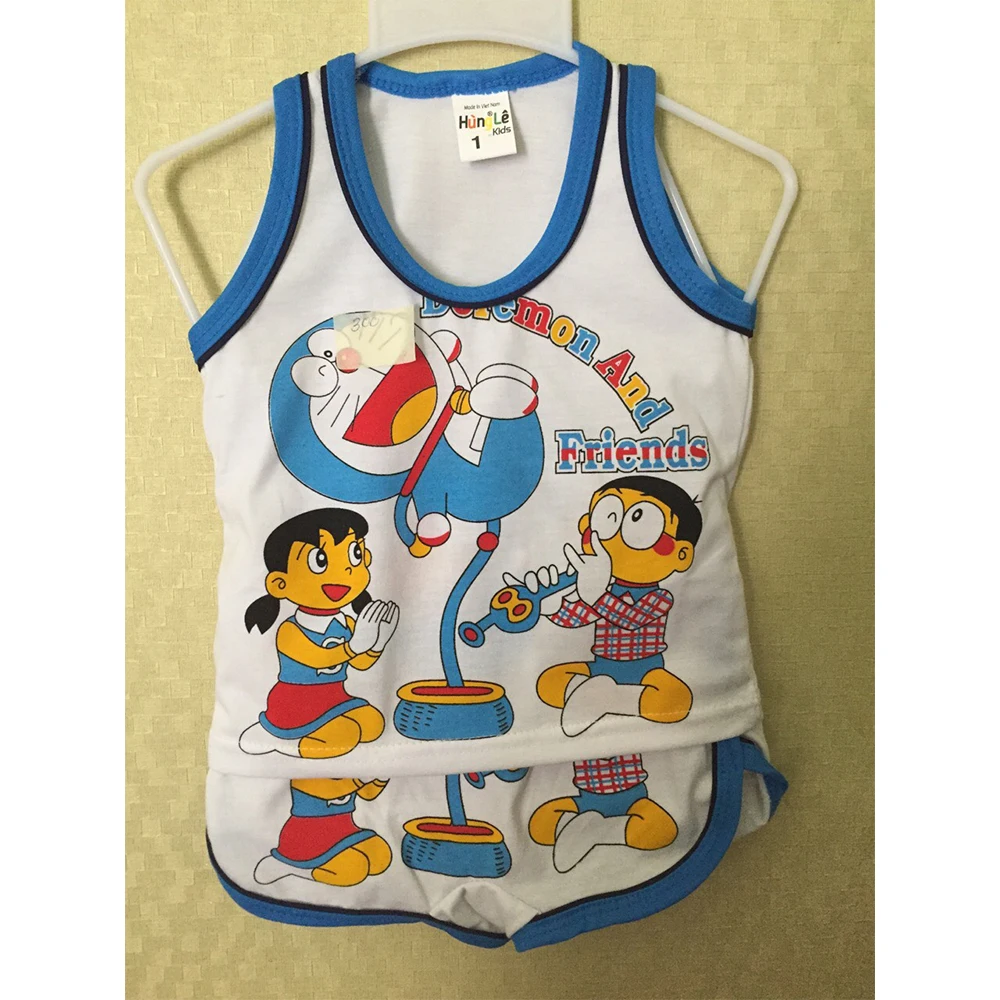 Kids boy clothing sets with cotton soft cartoon prints suits children set