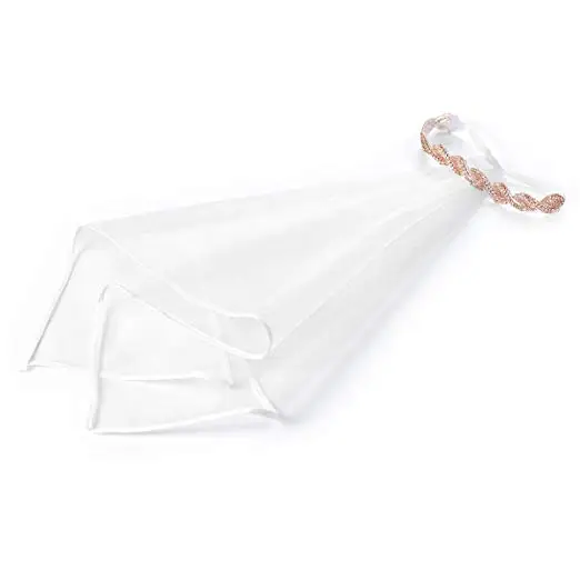 Wedding Party Decoration Bride To Be Gift Bridal Shower Silver Crystal Veils Hen Party Favor Bachelorette Party White Veil