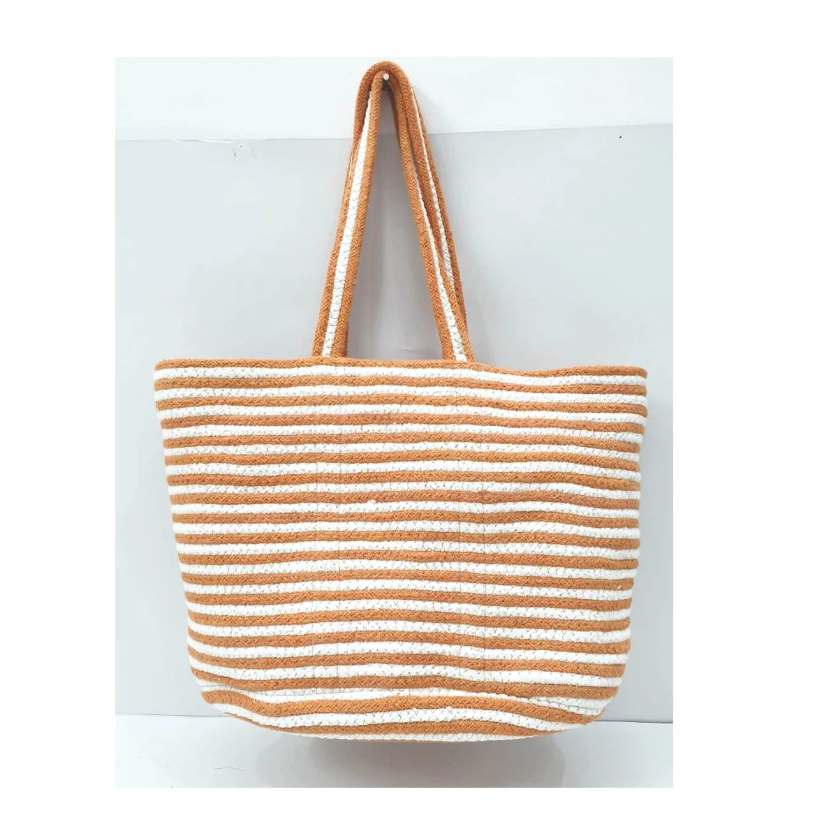 Wholesale Top Quality Canvas Tote Bag Shopping  Beach Tote Bag With Custom Printed Logo Braided Jute Bags