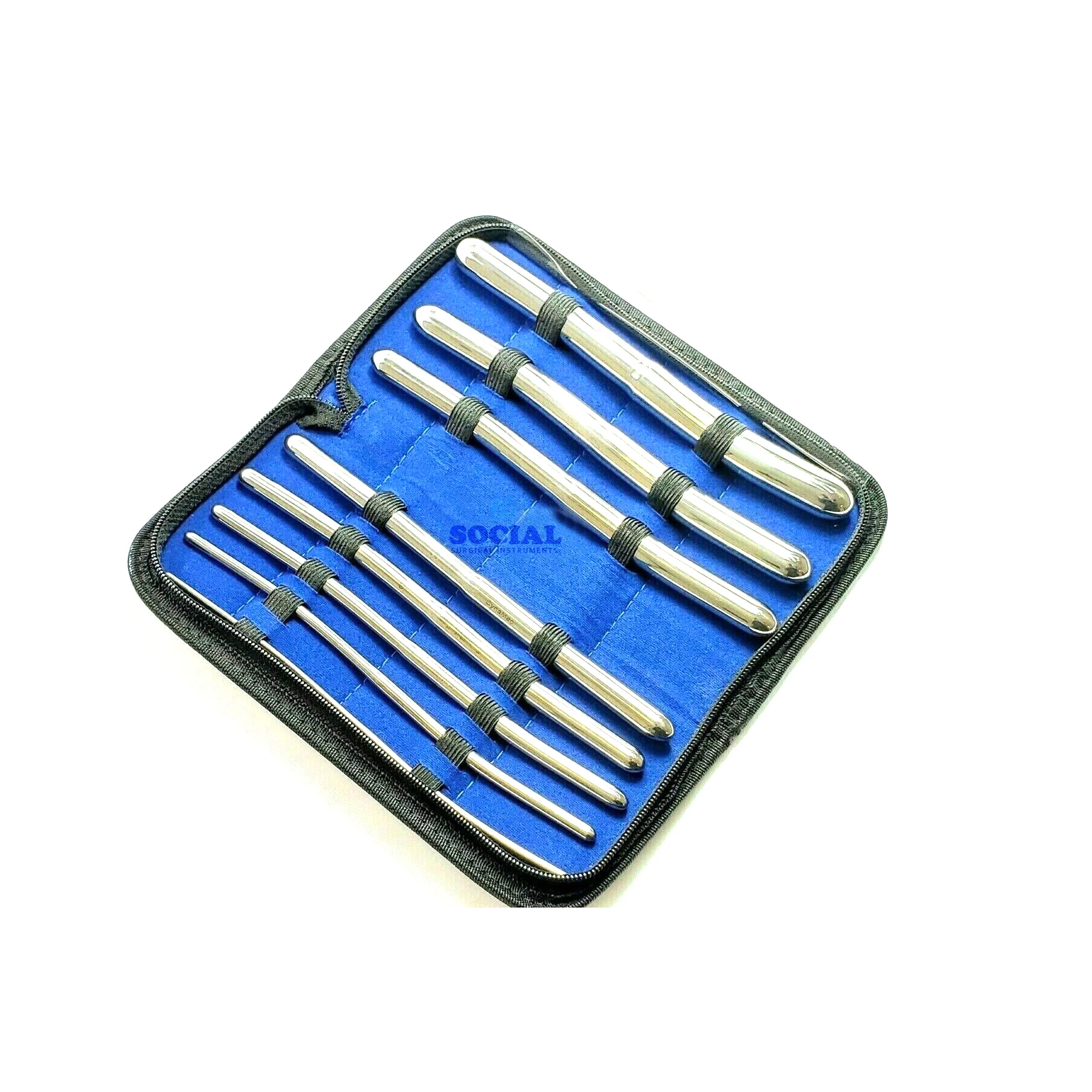 
Premium Hegar Dilator Set Uterine Urethral Diagnostic Surgical Sounds 8Pcs 
