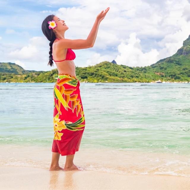 
Beach pareo dress 100% rayon sarong one piece beach wrap dress 