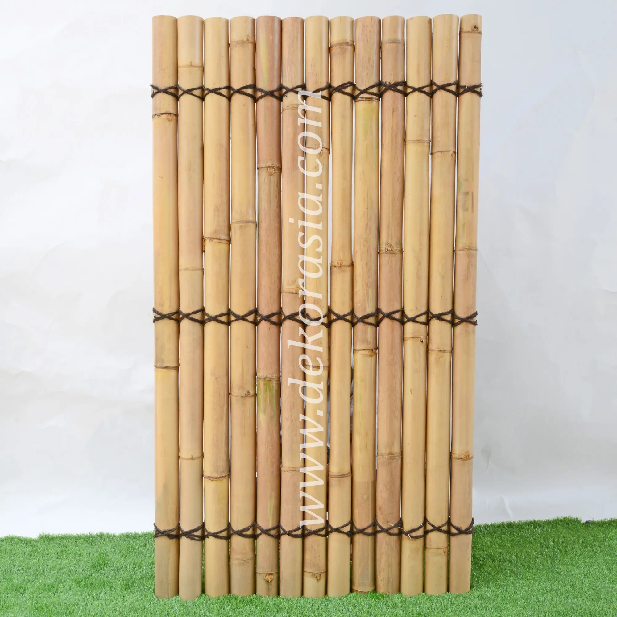 Полностью круглый рулон бамбукового ограждения из нержавеющей стали для ограждения, экранирования, стен и установки цейлинга