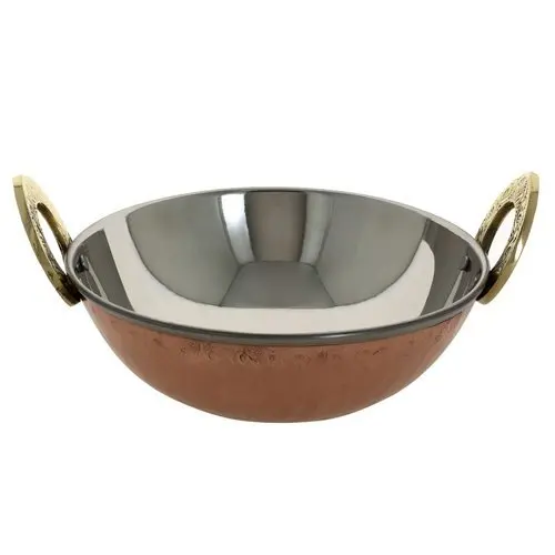 Antique Pure Aluminium Kadai for Deep Frying Cooking Utensils Healthy Benefits Hammered Kadai Pital Kadhai Heavy Weight Working