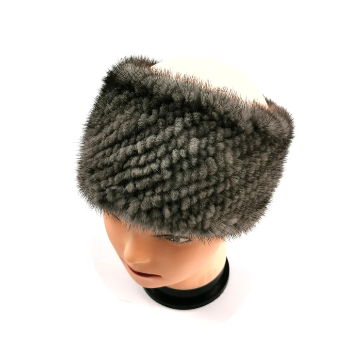 Winter New Style Fashion Knit Mink Fur Scarf Women