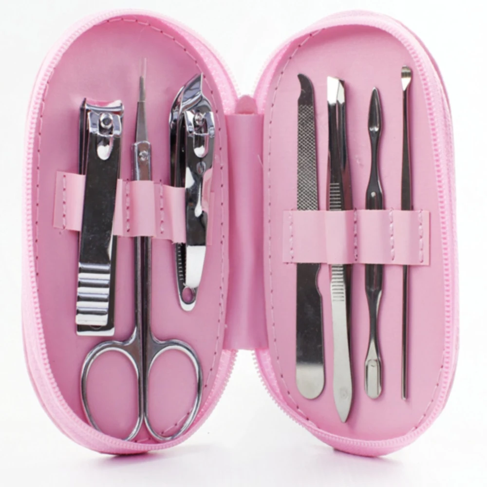  Оптовая цена популярные Стильные инструменты черные наборы для маникюра и педикюра