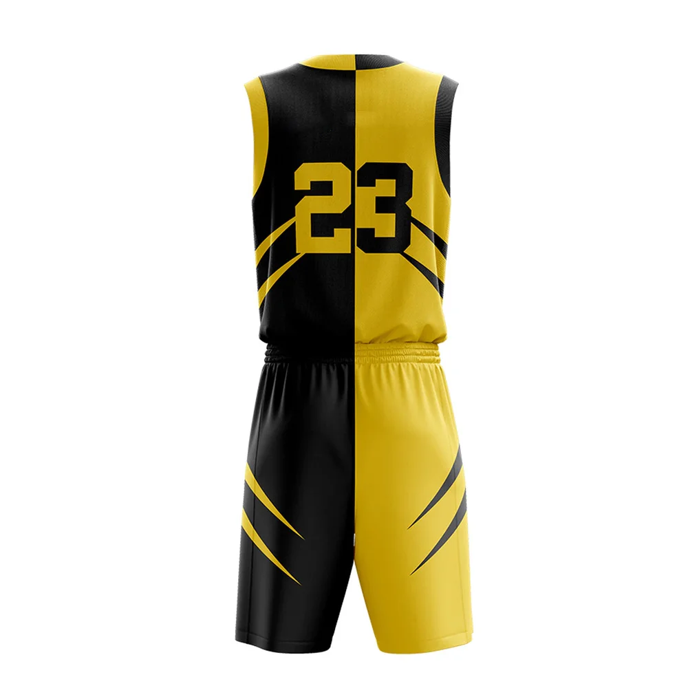 New style fashion design custom basketball uniform sublimation reversible basketball