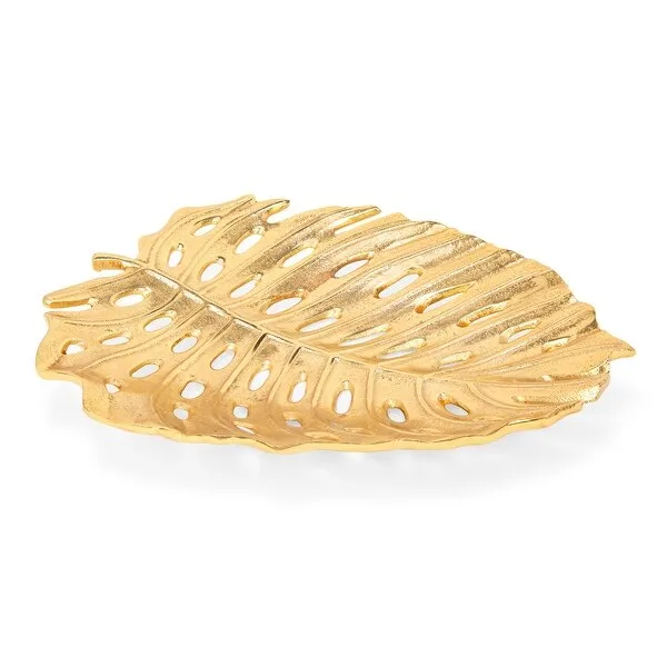 Поднос для сервировки еды золотого цвета в античном дизайне из латуни идеально подходит стильного настольного сервировального набора