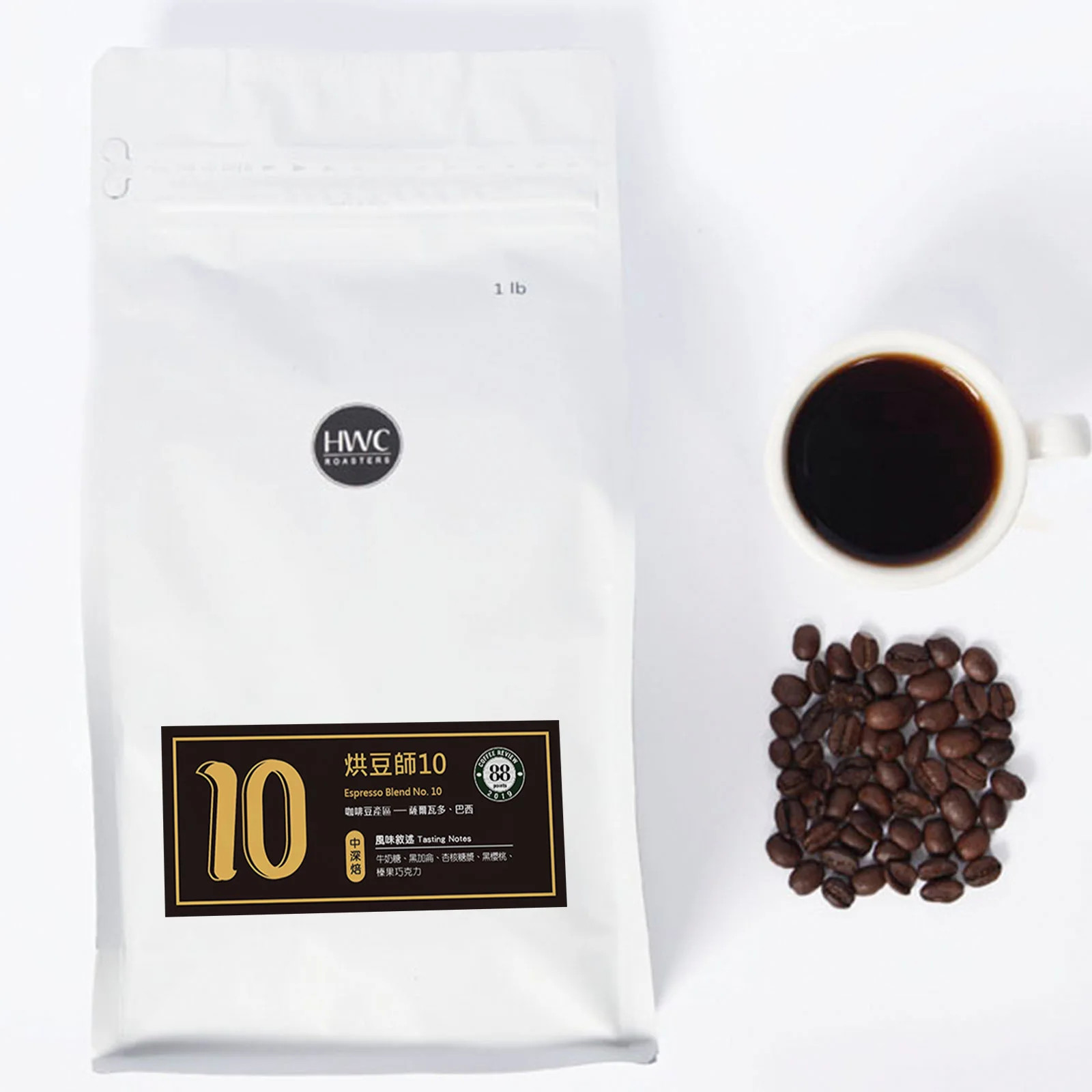 Coffee Review 88 Points HWC Espresso Blend No.10 Roasted Coffee Beans Wholesale