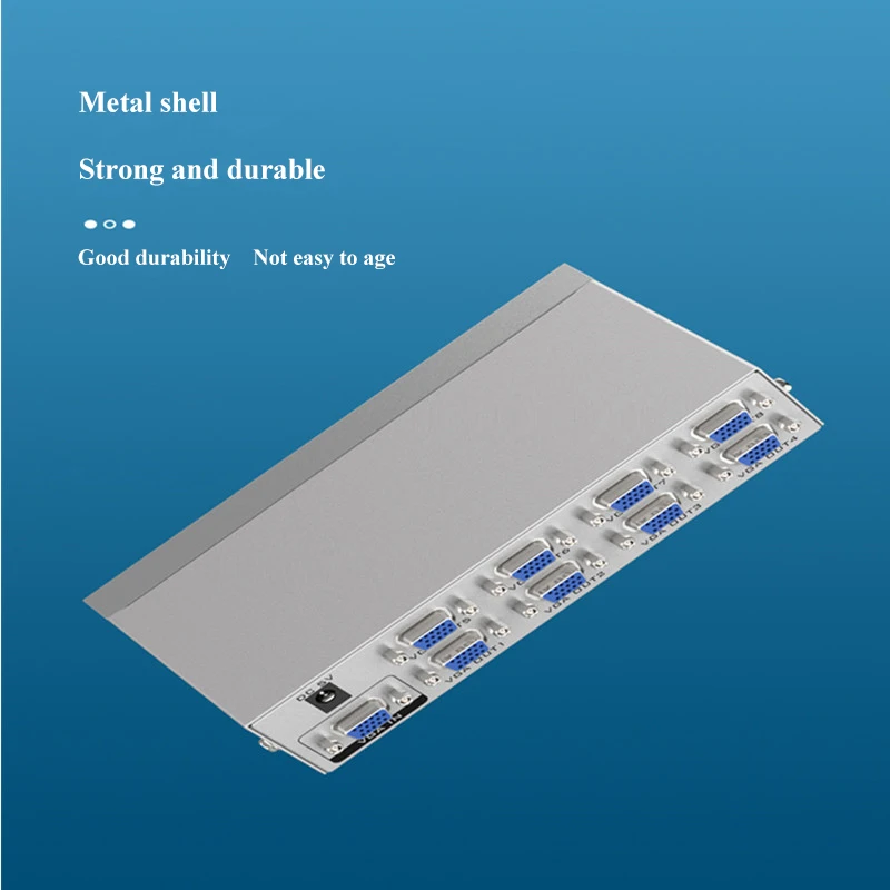 Разрешение 350 МГц расстояние передачи 65 м 1 в 8 из восьми портов VGA сплиттер для обучения